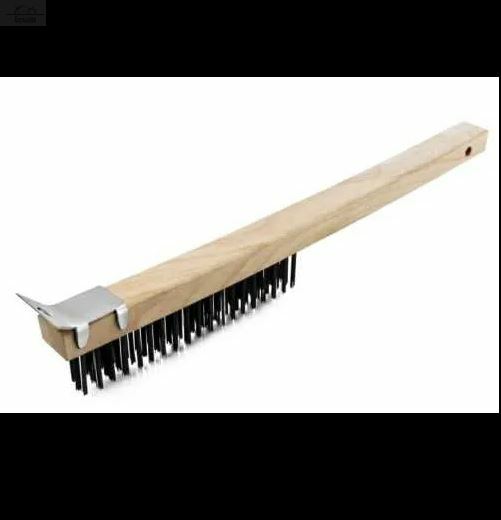 Щетка для чистки печи 35,5 см стальная щетина со скребком P.L. Proff Cuisine Щетка для чистки печи 35,5 см стальная щетина со скребком P.L. Proff Cuisine