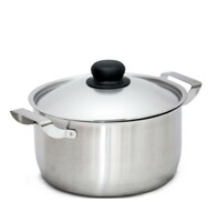 Кастрюля 1,5 л D16 см нерж.сталь с крышкой Эконом без ТРС Амет