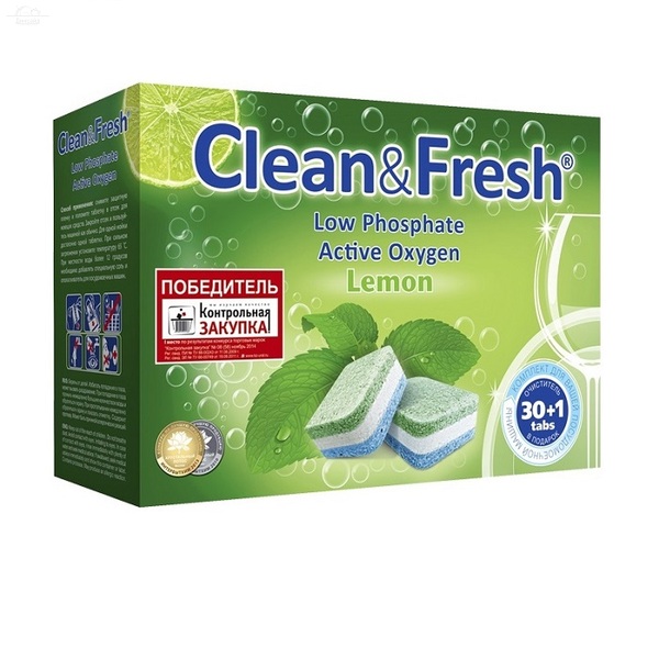 Таблетки для посудомоечных машин 30 шт Clean Fresh Таблетки для посудомоечных машин 30 шт Clean Fresh