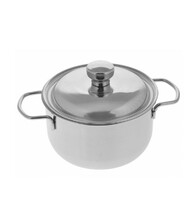 Кастрюля 1,5 л D16 см нерж.сталь с крышкой Классика  без ТРС Амет