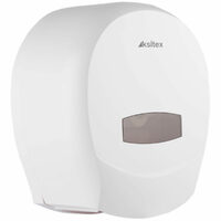 Диспенсер для туалетной бумаги TH-8001А KSITEX  круглый,  белый  пластик