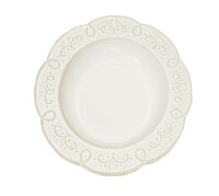 Тарелка глубокая 22 см 370 мл LACE & CRAB TABULA  фарфор, айвори