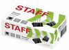 Зажимы для бумаг большие STAFF "EVERYDAY", КОМПЛЕКТ 12 шт., 51 мм, на 230 листов