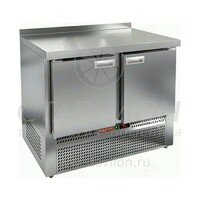 Стол морозильный 600 с бортом SNE 11/BT HICOLD  -10…-18°С   2 двери  нержавеющая сталь