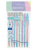 Ручки шариковые BRAUBERG "X-333 PASTEL MIX", НАБОР 8 ШТУК, СИНИЕ, узел 0,7 мм, линия письма 0,35 мм