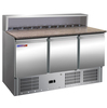 Стол для пиццы GN с гранитной столешницей PS903 COOLEQ  +2...+10°С   3 двери  нержавеющая сталь