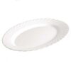 Блюдо овальное 29х22 см  Trianon Arcoroc стекло белый