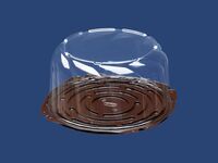 Упаковка для торта (крышка) 7612 прозрачный 242х123 ППП 