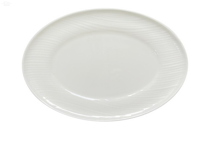 Блюдо овальное 23 см FLOW PETYE белый фарфор Блюдо овальное 23 см FLOW PETYE белый фарфор