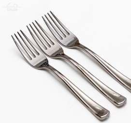 Вилка пластиковая столовая 175 мм металлик PS артикул 19-3194 Вилка пластиковая столовая 175 мм металлик PS артикул 19-3194