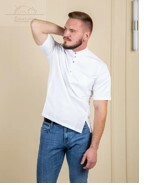 Китель-футболка унисекс белый с коротким рукавом р-р L Проспер Китель-футболка унисекс белый с коротким рукавом р-р L Проспер