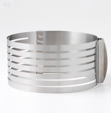 Форма Круг D16-20 см Н8 см с 6-ю делениями для нарезки нерж.сталь Доляна Форма Круг D16-20 см Н8 см с 6-ю делениями для нарезки нерж.сталь Доляна