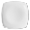 Тарелка квадратная 28х28 см белый Фокус стекло белый