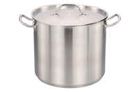 Кастрюля 20,8 л D32, H26 см нерж.сталь с крышкой Indokor