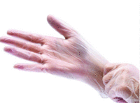 Перчатки виниловые размер S неопудренные / нестерильные 100 шт/уп  прозрачный