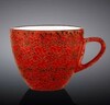 Чашка чайная 300 мл Wilmax  фарфор красный