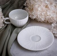 Блюдце 15,2 см Boletus CASA DI FORTUNA  фарфор белый