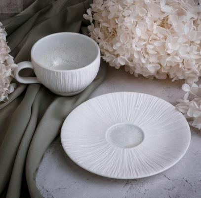 Блюдце 15,2 см Boletus CASA DI FORTUNA фарфор белый Блюдце 15,2 см Boletus CASA DI FORTUNA фарфор белый