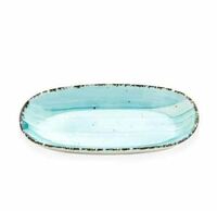 Блюдо овальное 29х17 см .Avanos,Turquoise фарфор голубой