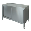 Стол тумба двери купе  островной      нержавеющая сталь  1200х600х870
