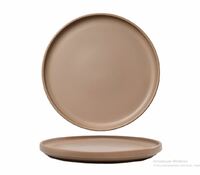 Тарелка мелкая с бортом 27 см NATURAL MATT PETYE  коричневаый  фарфор