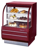 Витрина нейтральная Turbo air TCGB-36-DR-W/R красная