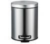 Ведро для мусора 30 л D29, Н44 см с педалью, с доводчиком, нерж.сталь    Катунь