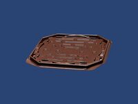 Упаковка для торта (дно) 7420 коричневый ППП