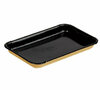 Лоток для кулинарии, сервировки 200/220х110/140х20 мм 400 мл черный / крафт