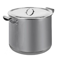 Кастрюля 40 л D39,6 см нерж.сталь с крышкой без ТРС Эконом Амет