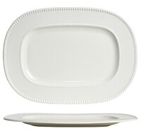Блюдо овальное 33 см LUXE Noble фарфор белый Блюдо овальное 33 см LUXE Noble фарфор белый