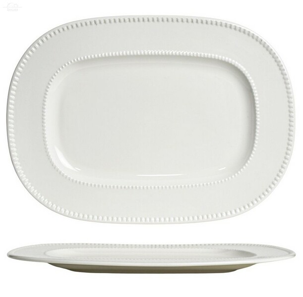 Блюдо овальное 33 см LUXE Noble фарфор белый Блюдо овальное 33 см LUXE Noble фарфор белый