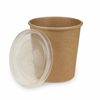 Контейнер ECO 230 мл d-75, h-60 мм супница с прозрачной крышкой КРАФТ