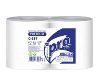 Протирочная бумага 2 слоя 24 см х 350 м с перфорацией 1000 листов, PROtissue (W1) КОМПЛЕКТ 2шт