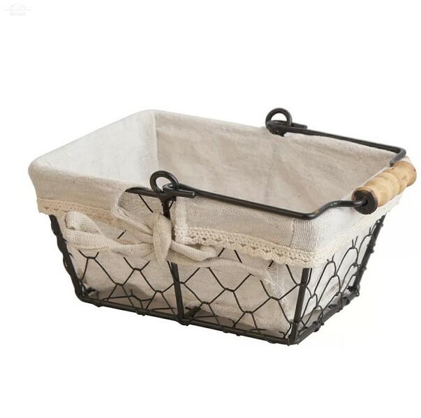 Корзина 17х12,5 см H8 см металлическая с хлопковой вставкой P.L. Proff Cuisine Корзина 17х12,5 см H8 см металлическая с хлопковой вставкой P.L. Proff Cuisine