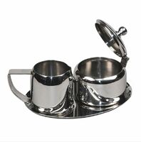 Набор из 3 предметов металл.(подносик+молочник 130мл+сахарница 130мл) P.L. Proff Cuisine