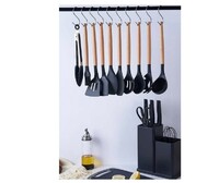 Набор кухонных принадлежностей 19 предметов (ножи, лопатки, ложки)