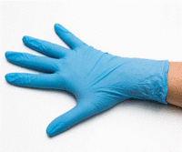 Перчатки нитриловые размер L неопудренные / нестерильные 100 шт/уп  синий