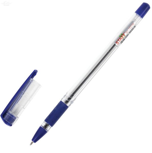 Ручка шариковая масляная с грипом STAFF "Basic OBP-11", СИНЯЯ, узел 1 мм, линия письма 0,5 мм Ручка шариковая масляная с грипом STAFF "Basic OBP-11", СИНЯЯ, узел 1 мм, линия письма 0,5 мм