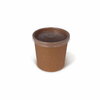 Контейнер ECO 760 мл d-90, h-110 мм супница с пластиковой крышкой крафт