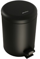Ведро для мусора 5 л D20, Н29 см с педалью черное Ksitex