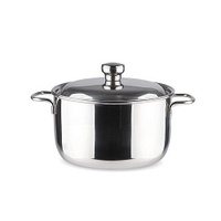 Кастрюля 3 л D20 см нерж.сталь с крышкой Классика ТРС  Амет