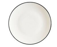 Тарелка мелкая 23 см Линеа Черный, форма Гурмэ Bonna фарфор