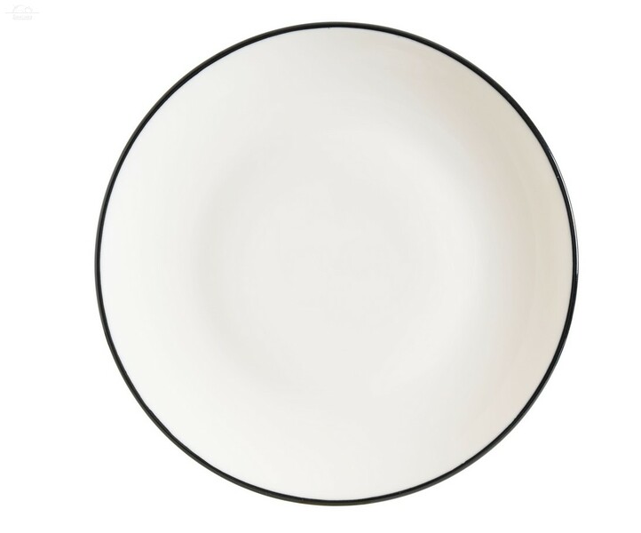 Тарелка мелкая 23 см Линеа Черный, форма Гурмэ Bonna фарфор Тарелка мелкая 23 см Линеа Черный, форма Гурмэ Bonna фарфор