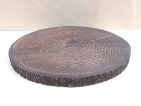 Доска для подачи D240х20 мм "Спил"  с обжигом, бук