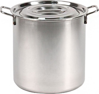 Кастрюля 21 л D30, Н30 см нерж.сталь с крышкой Luxstahl