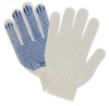 Перчатки х/б 3 нити ПВХ точка 10 пар/упак  белый