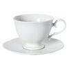 Кофейная пара 100 мл  Aristocrat Noble фарфор белый
