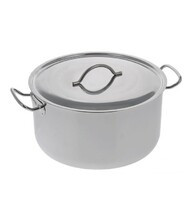 Кастрюля 12 л D31,6 см нерж.сталь с крышкой Эконом без ТРС Амет