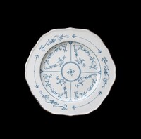 Тарелка мелкая 30,5 см Sam&Squito Vintage KL фарфор,белый с рисунком